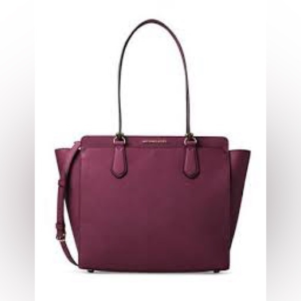 MICHAEL Michael Kors Burgundy Dee Dee Convertible Tote Bag & Matching Wallet